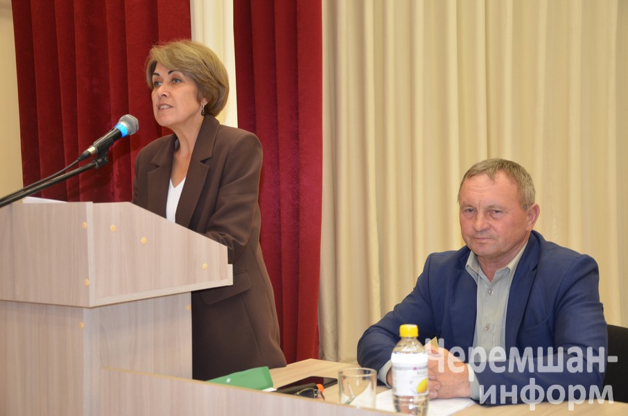 Район башлыгы урынбасары Надежда Гомәрова да чышгыш ясады Фото: Марат Гомәров